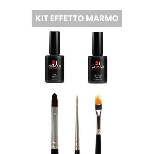 Kit Unghie Effetto Marmo