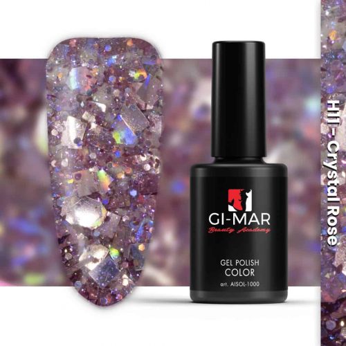 Smalto semipermanente Special Glitter - H011 Crystal Rose