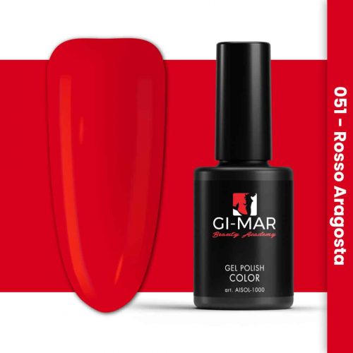 Smalto Semipermanente-Beauty-Academy-Gimar-051-Rosso-aragosta