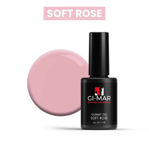 Semipermanente-rinforzato-Gummy-Gel-Soft-Rose-Beauty Academy Gimar 11ml
