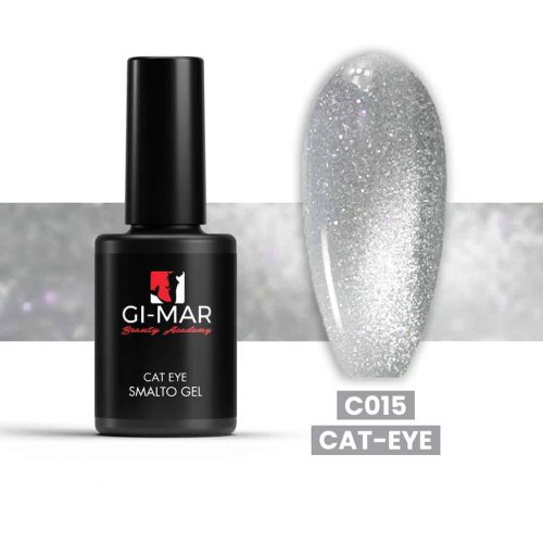 Smalto Semipermanente Cat Eye C015-Shiny Silver